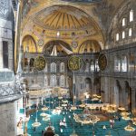 The interior of the hagia sophia is majestic